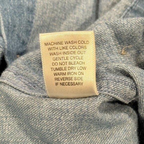 NWT CJ Banks Y2K Embroidered Denim Shirt Apples Basket Autumn Fall Womens Large - Picture 8 of 10